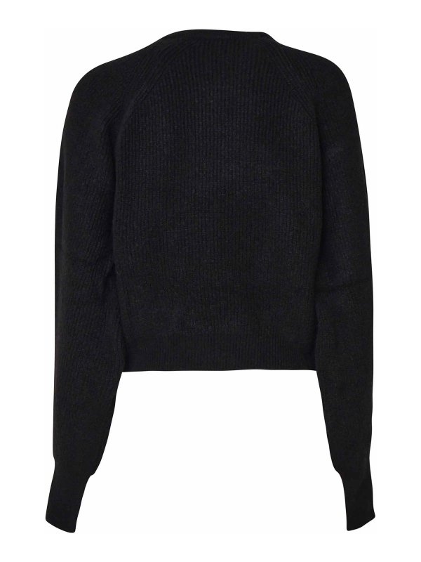 MARIUCCIA: Suéteres con cuello pico online - Suéter Cuello Redondo - Negro