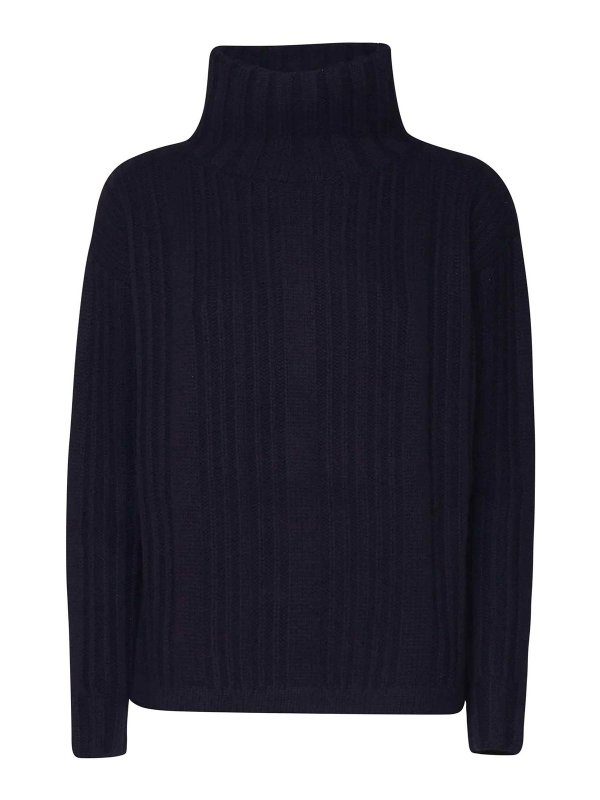 Max Mara: クルーネック - クルーネック - ブルー