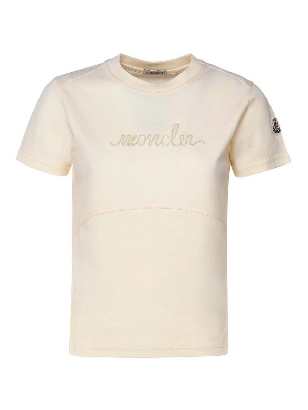 MONCLER: t-shirt - T-shirt In Cotone