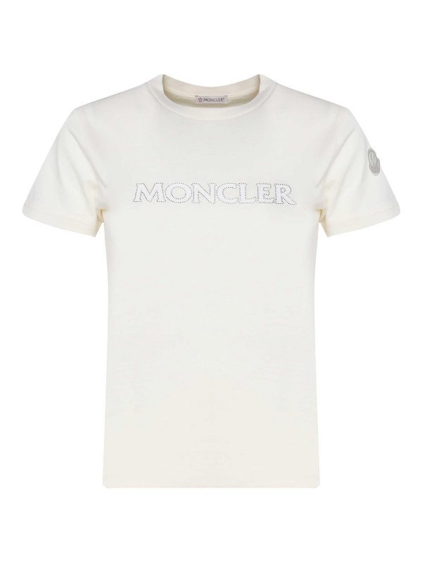 MONCLER: t-shirt - T-shirt in cotone