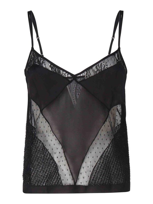 Pinko: Tops & Tank tops - Top Boulogne Patchwork