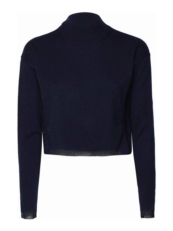 Pinko: crew necks - Short Sweater With Half Turtleneck