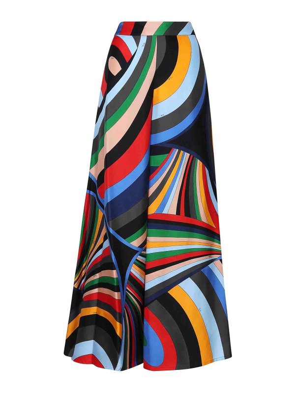 EMILIO PUCCI: pantaloni casual - Pantaloni in seta Festa