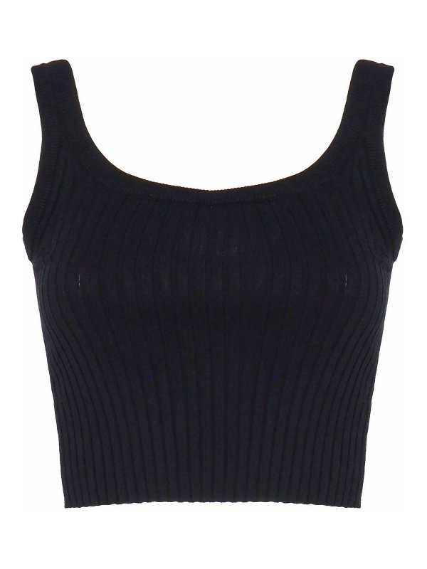 SPORTMAX: トップス＆タンクトップ - トップ/タンクトップ - 黒