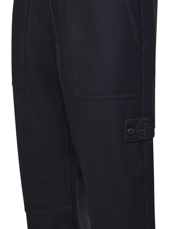 The Best Shops STONE ISLAND: スウェットパンツ - トラックスーツ ボトムス - 黒