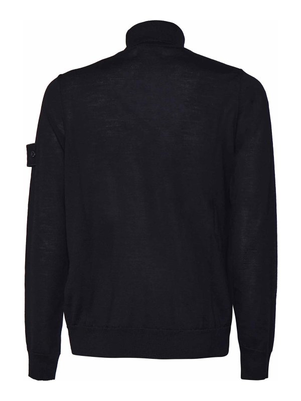 STONE ISLAND: Strickpullover mit Rundhalsausschnitt online - Rundhalspullover - Schwarz