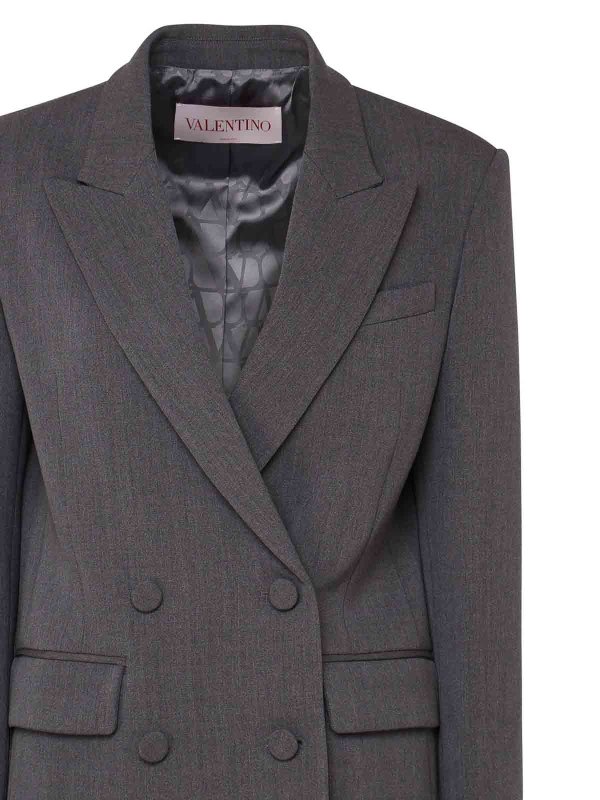 The Best Shops VALENTINO GARAVANI: blazers - Long Blazer In Virgin Wool