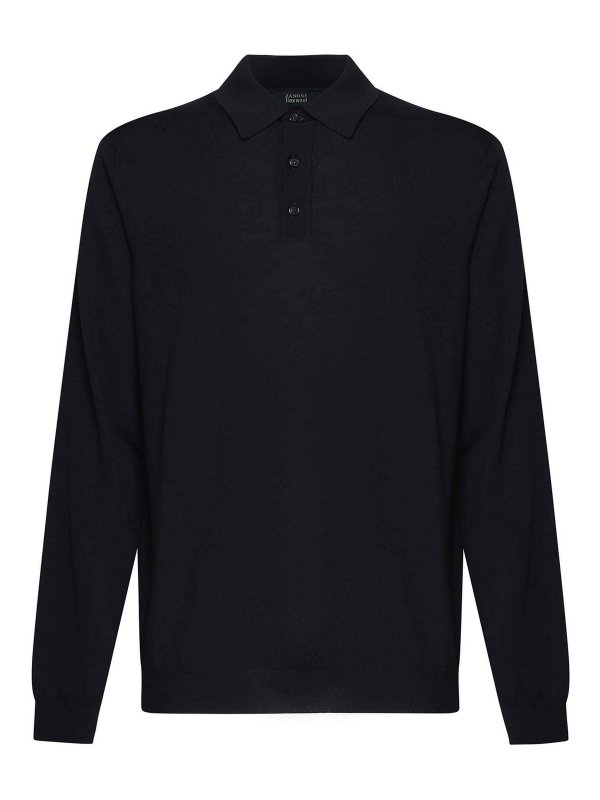 ZANONE: ポロシャツ - ポロシャツ - ブルー