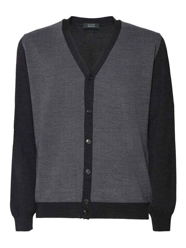 ZANONE: Cardigans - Cardigan - Gris
