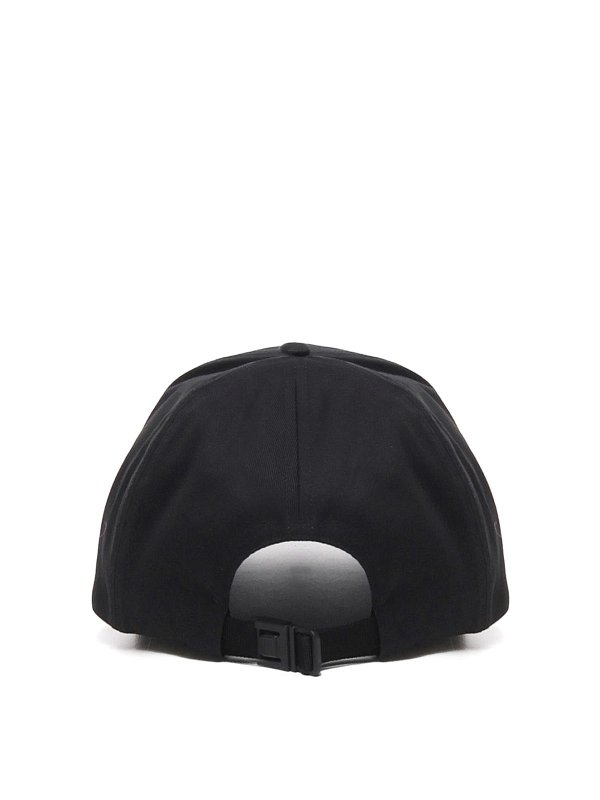 MONCLER: hats & caps online - Cotton Hat With Logo Lettering