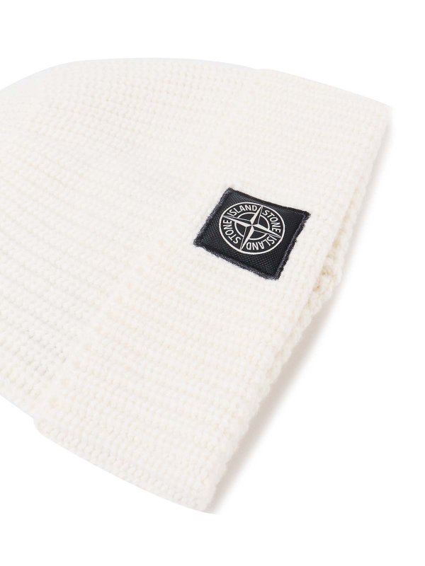 STONE ISLAND: Mützen online - Mütze - Weiß