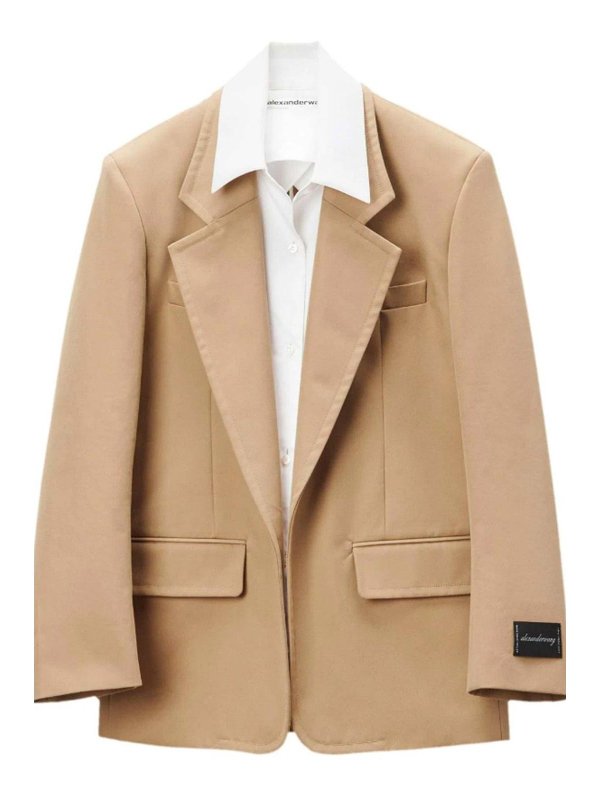 ALEXANDER WANG: blazers - Cotton blend blazer