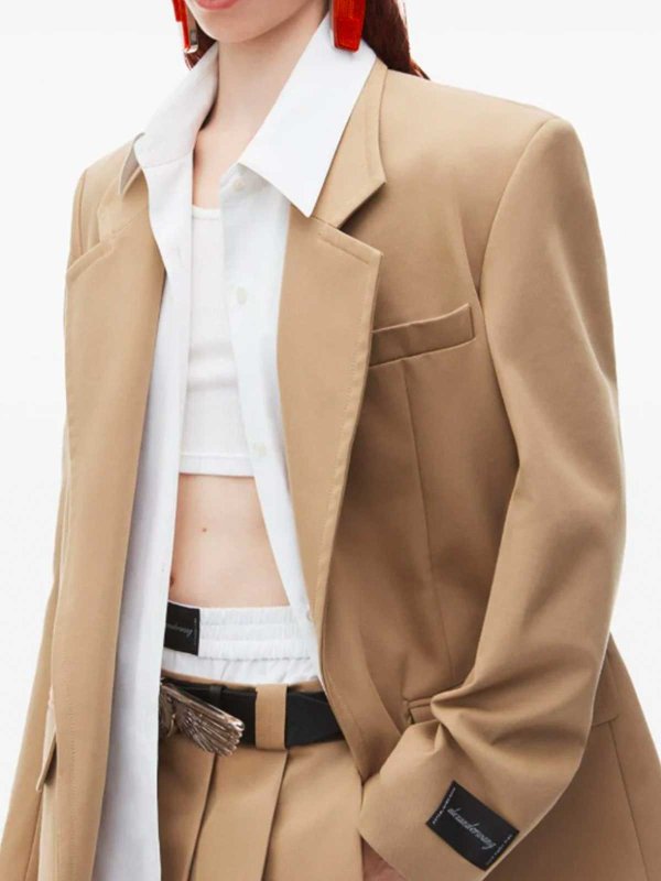 Cotton blend blazer shop online: ALEXANDER WANG