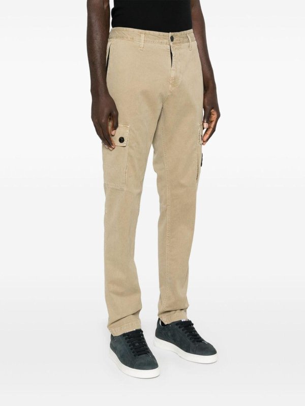 STONE ISLAND: pantaloni casual online - Pantaloni Beige