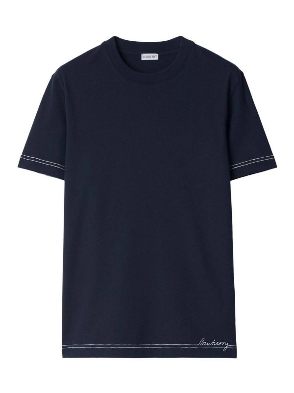 BURBERRY: t-shirt - T-shirt blu