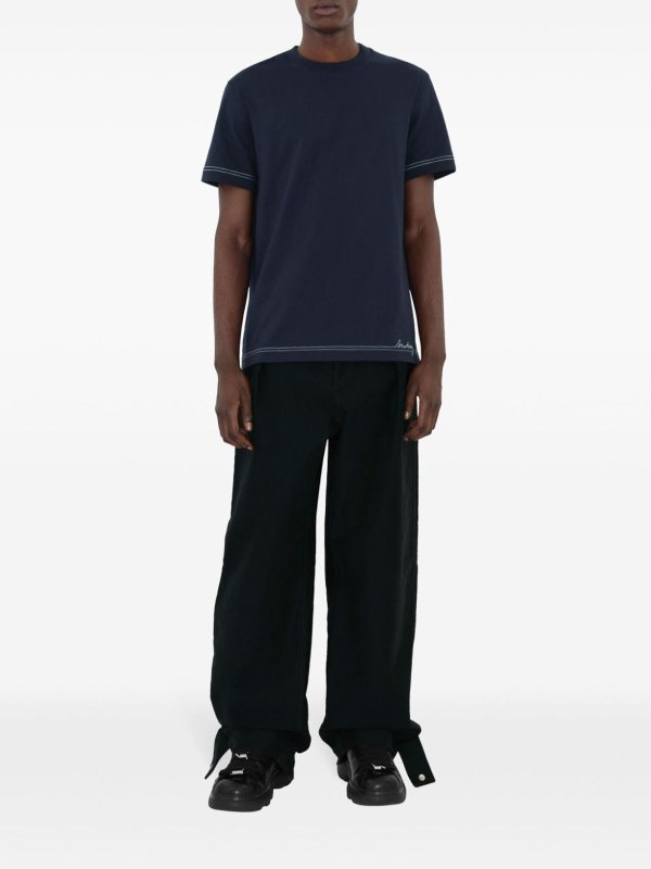 The Best Shops BURBERRY: t-shirt - T-shirt blu