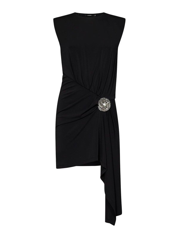 Amen: cocktail dresses - Short Black Jersey Dress