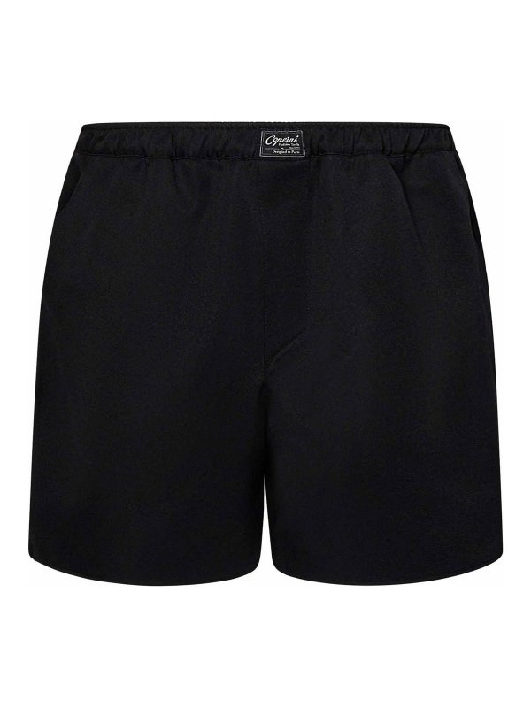 COPERNI: Trousers Shorts - Black Recycled Nylon Shorts