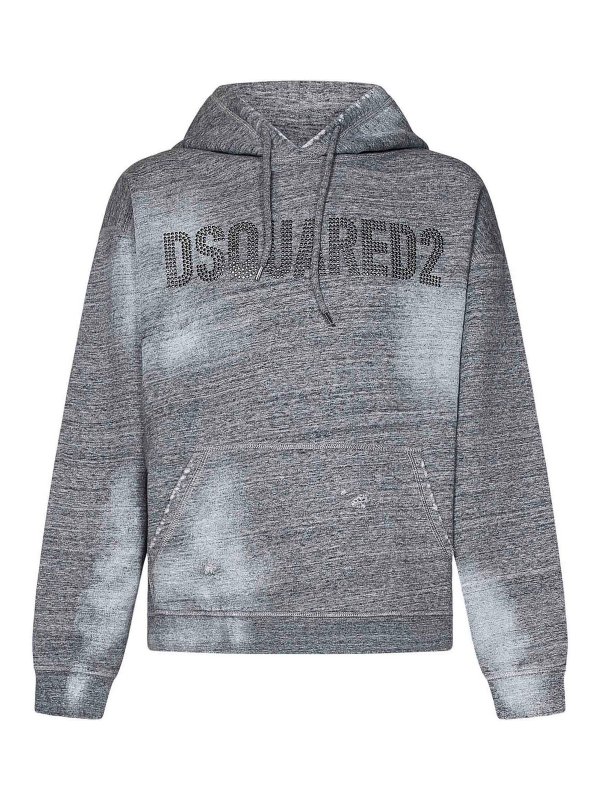 DSQUARED2: Sweatshirts & Pulls - Sweat-Shirts - Gris