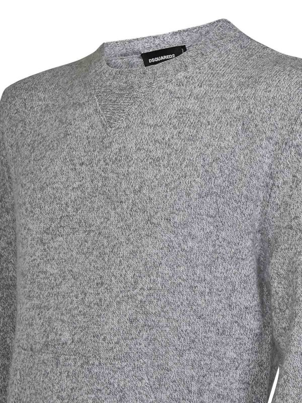 The Best Shops DSQUARED2: Pull col rond - Pull Col Rond - Gris