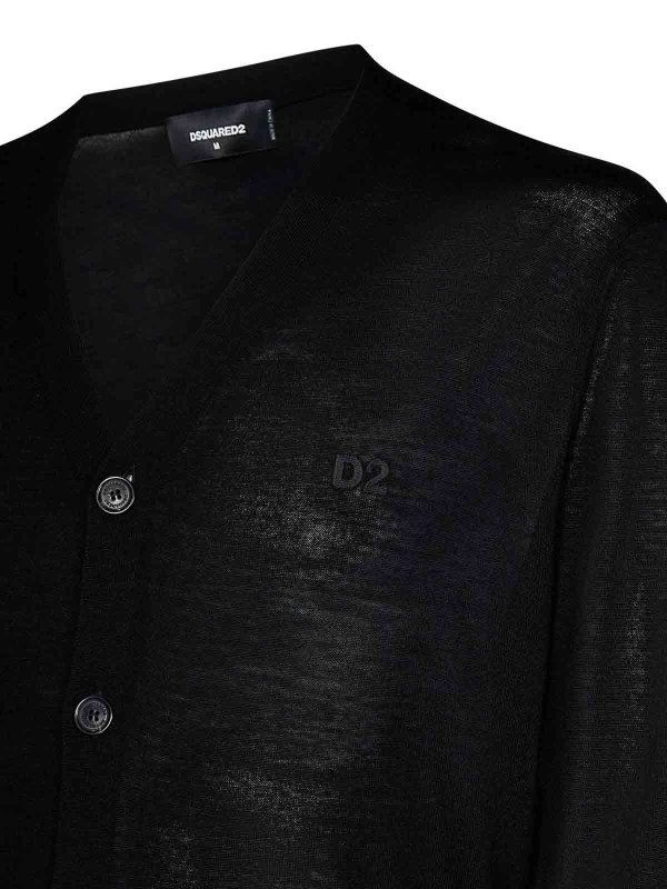 The Best Shops DSQUARED2: カーディガン - カーディガン - 黒