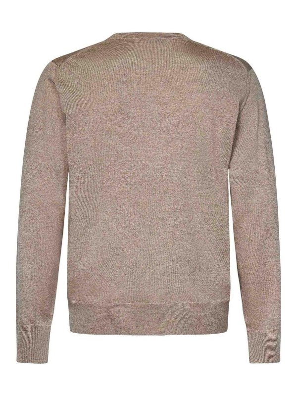 ETRO: Suéteres con cuello pico online - Suéter Cuello Redondo - Beis