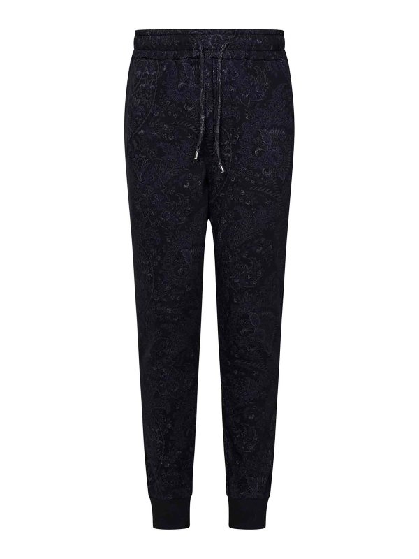 ETRO: スウェットパンツ - トラックスーツ ボトムス - ブルー