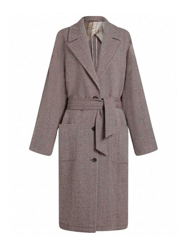 ETRO: Manteaux longs - Manteau Long - Couleur Chair