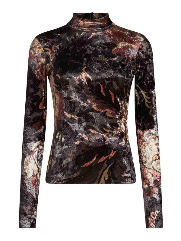 ETRO: Tops y camisetas sin mangas - Top - Gris