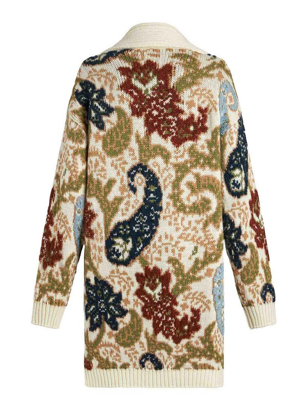 The Best Shops ETRO: cardigans - Beige Maxi Cardigan