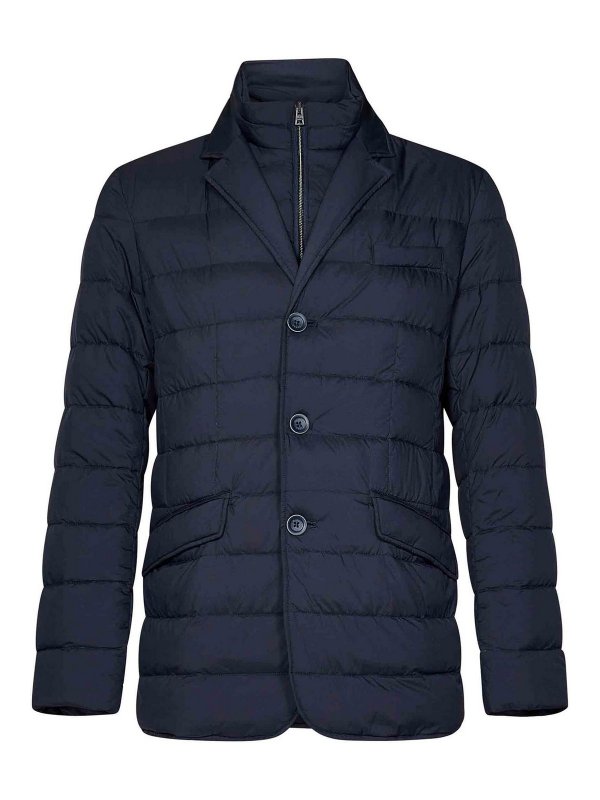 HERNO: ダウン・ハイテクジャケット - ダウンジャケット - ブルー