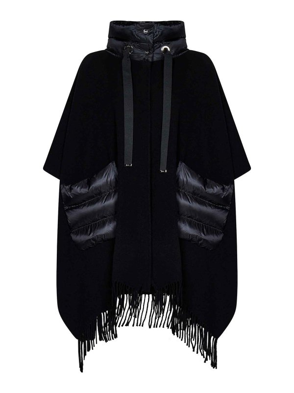 HERNO: ケープ＆ポンチョ - ケープ/ポンチョ - 黒