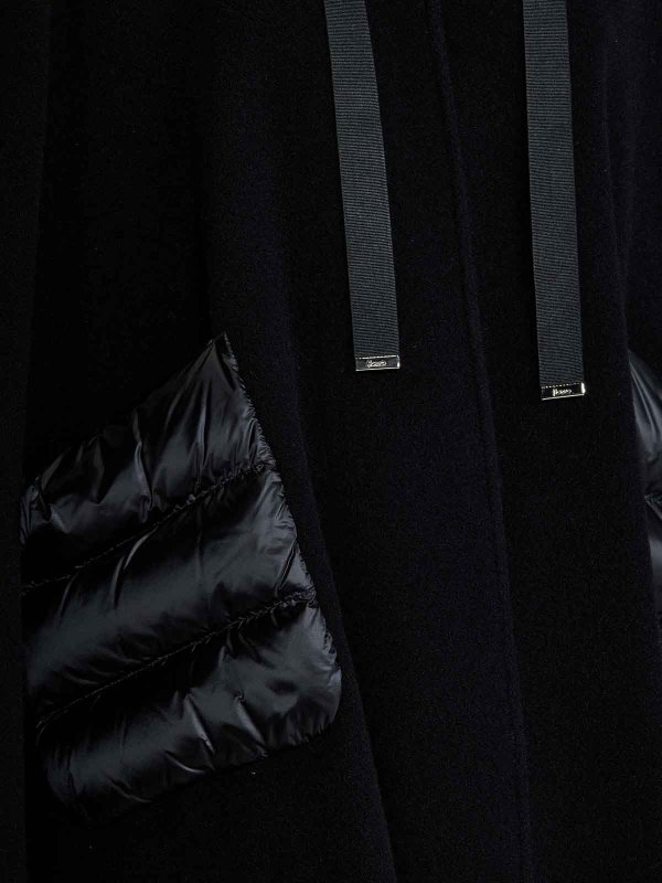 The Best Shops HERNO: ケープ＆ポンチョ - ケープ/ポンチョ - 黒