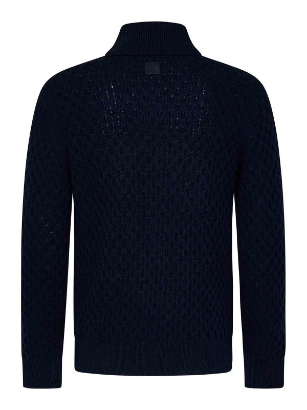 Jacob Cohen Maglione Dolcevita Blu Uomo USD3310X0185Y93