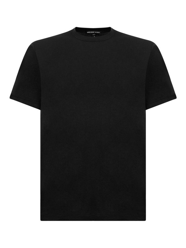 JAMES PERSE: crew necks - Slim-Fit Black Cotton Jersey Luxe Lotus Jerse