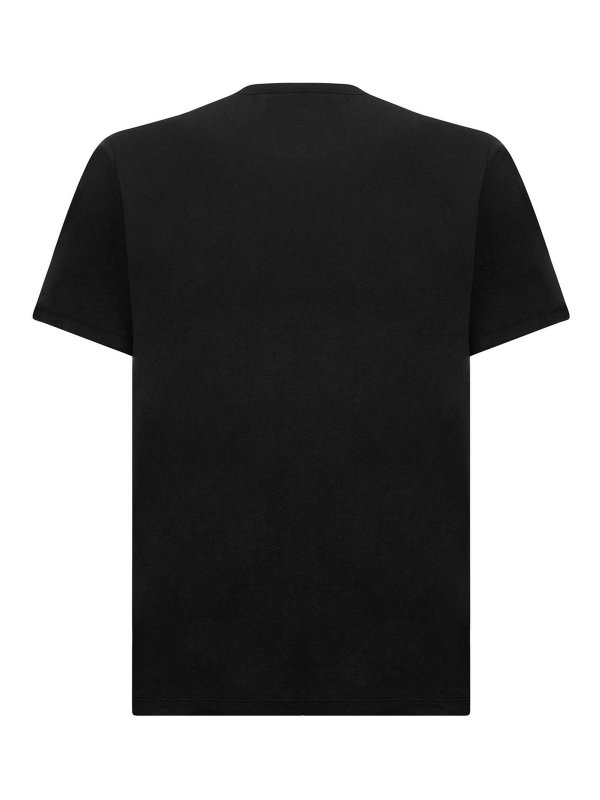 JAMES PERSE: crew necks online - Slim-Fit Black Cotton Jersey Luxe Lotus Jerse