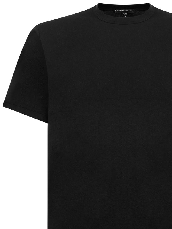 The Best Shops JAMES PERSE: crew necks - Slim-Fit Black Cotton Jersey Luxe Lotus Jerse