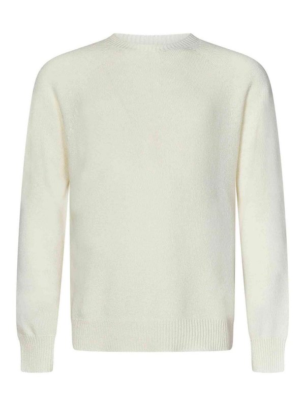 JIL SANDER: Pull col rond - Pull Col Rond - Blanc