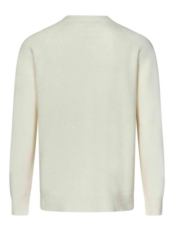 JIL SANDER: Pull col rond online - Pull Col Rond - Blanc