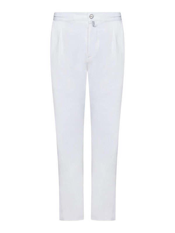 KITON: カジュアルトラウザー - カジュアルパンツ - 白