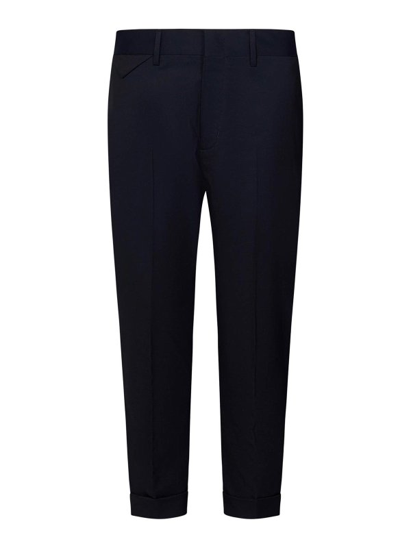 LOW BRAND: casual trousers - Cooper T17 Cropped Slim Fit Trousers