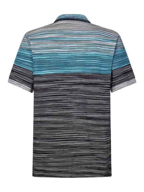 MISSONI: polo online - Polo Blu a Maniche Corte