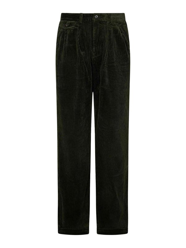 POLO RALPH LAUREN: カジュアルトラウザー - カジュアルパンツ - 緑