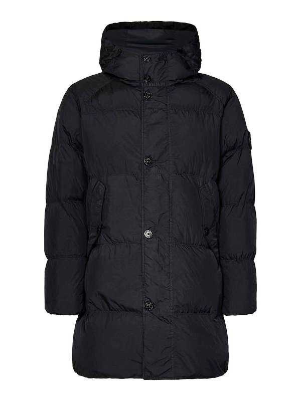 STONE ISLAND: パーカー - パーカー - 黒