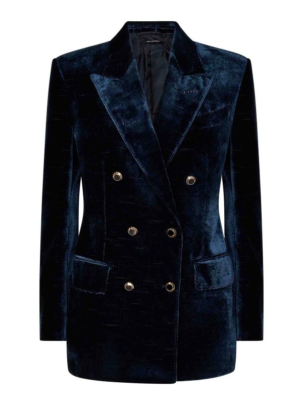 TOM FORD: blazers - Double-Breasted Blazer
