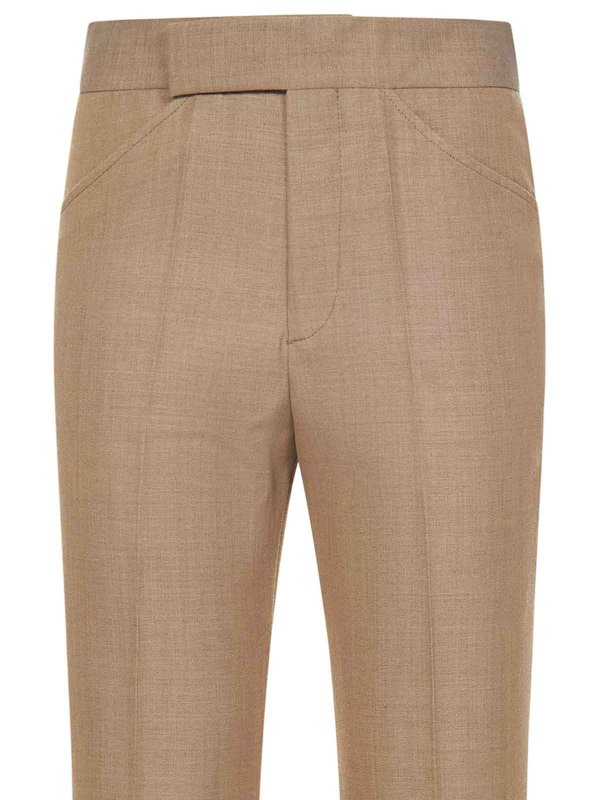 The Best Shops VICTORIA BECKHAM: Pantalons casual - Pantalons Décontractés - Beige