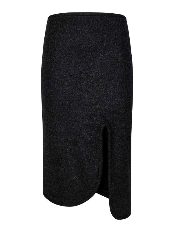 VICTORIA BECKHAM: Knielange und Midi Röcke - Midirock - Grau