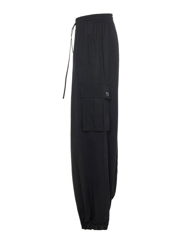 Y-3: casual trousers online - Loose Fit Cargo Trousers