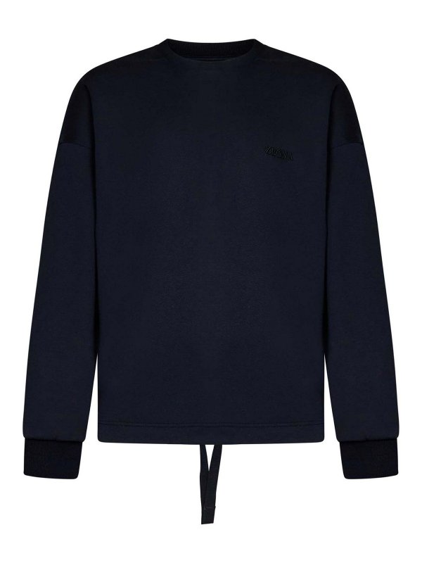 ZEGNA: スウェット＆セーター - スウェットシャツ/セーター - ブルー