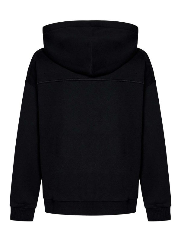 ZEGNA: Sweatshirts & Sweaters online - Black Cotton Hoodie